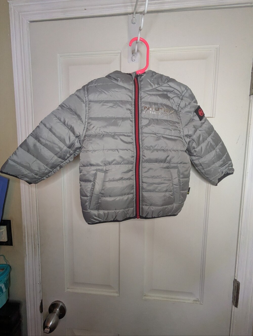 Naitica Kids Silver Puffer Jacket with Hood